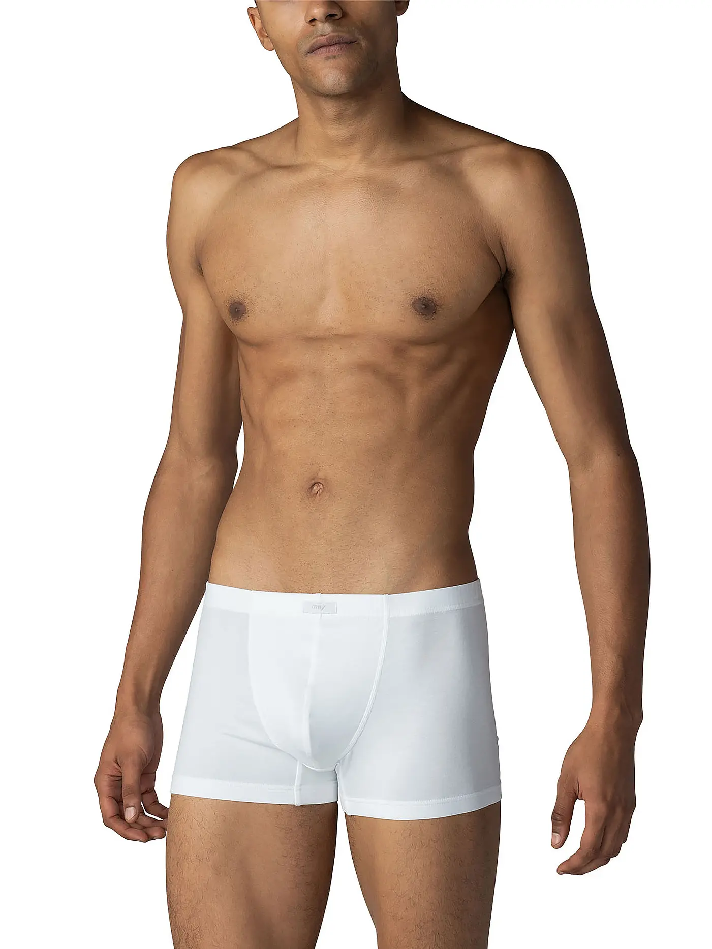 MEY | Pants light grey melange | weiss
